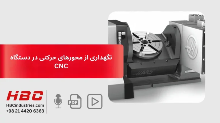 نگهداری از محورهای حرکتی در دستگاه CNC