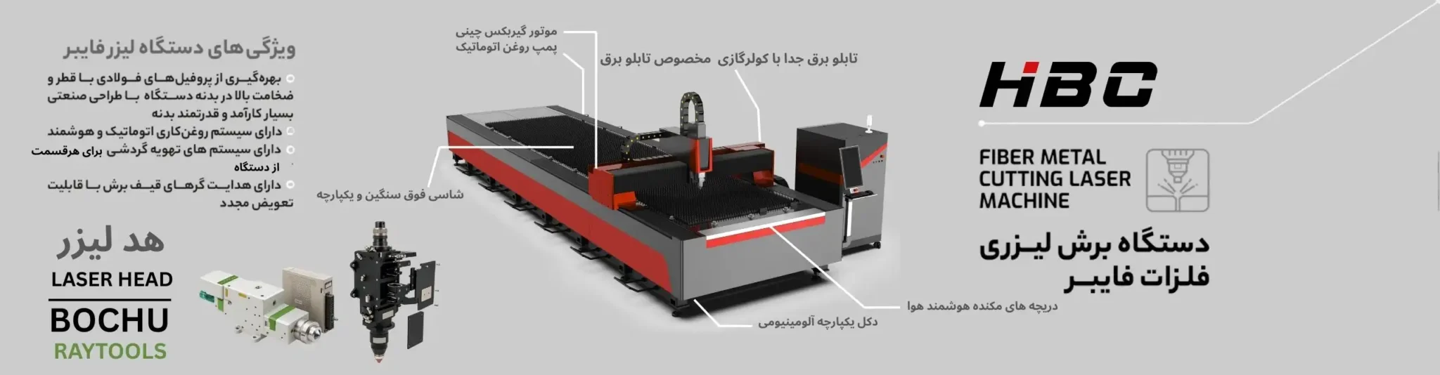 بنر دستگاه برش لیزر فلزات